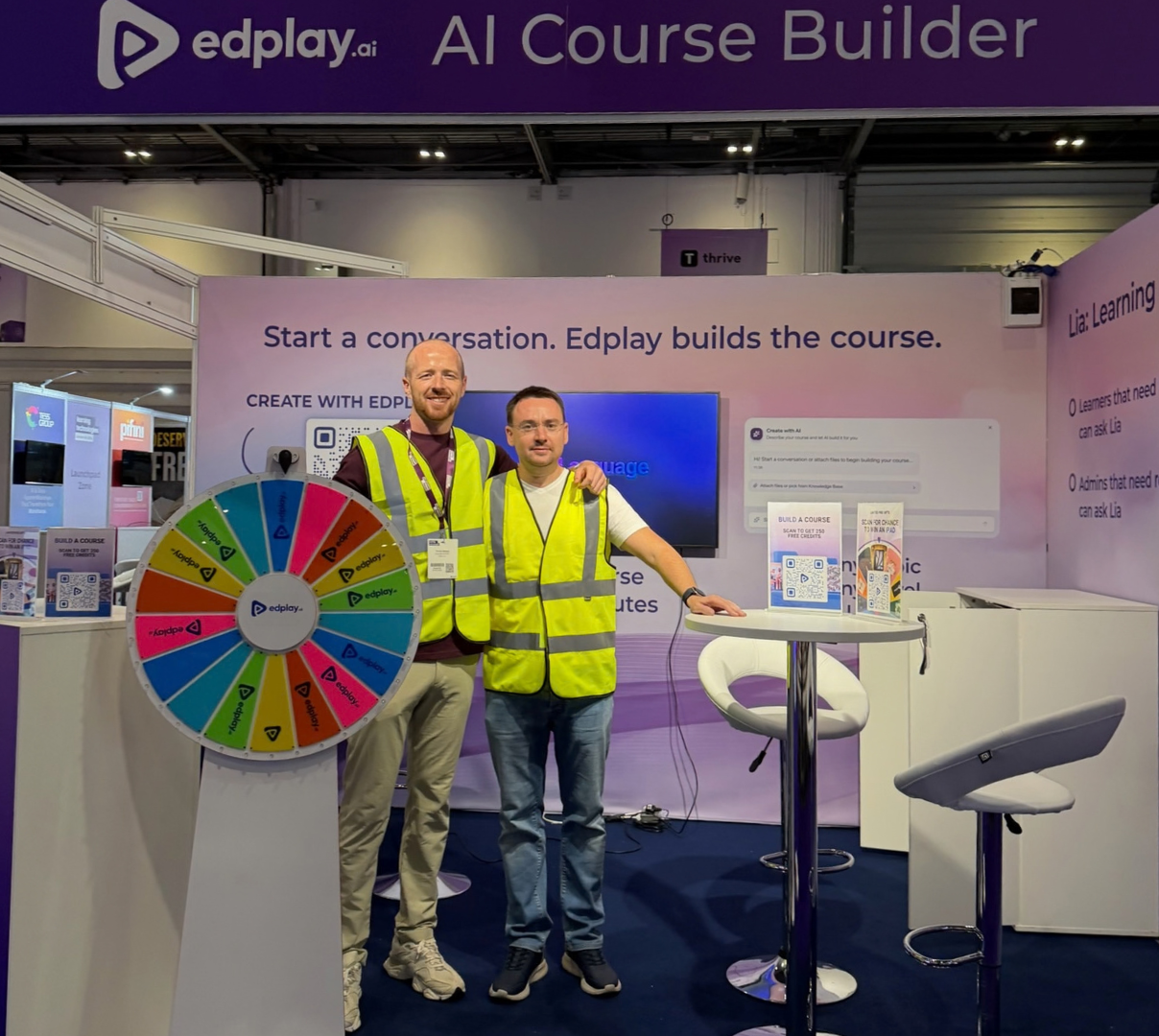 Thomas and Victor at the Edplay stand