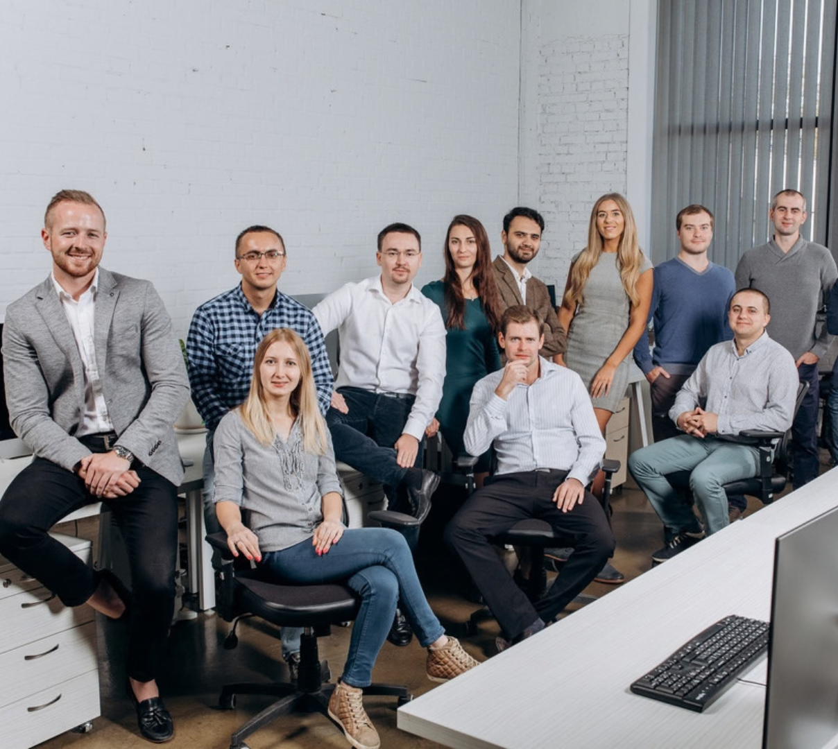 The My Learning Hub team in the office