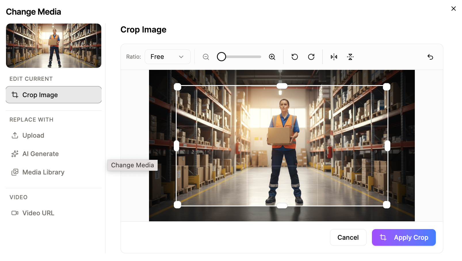 Crop Images Asset